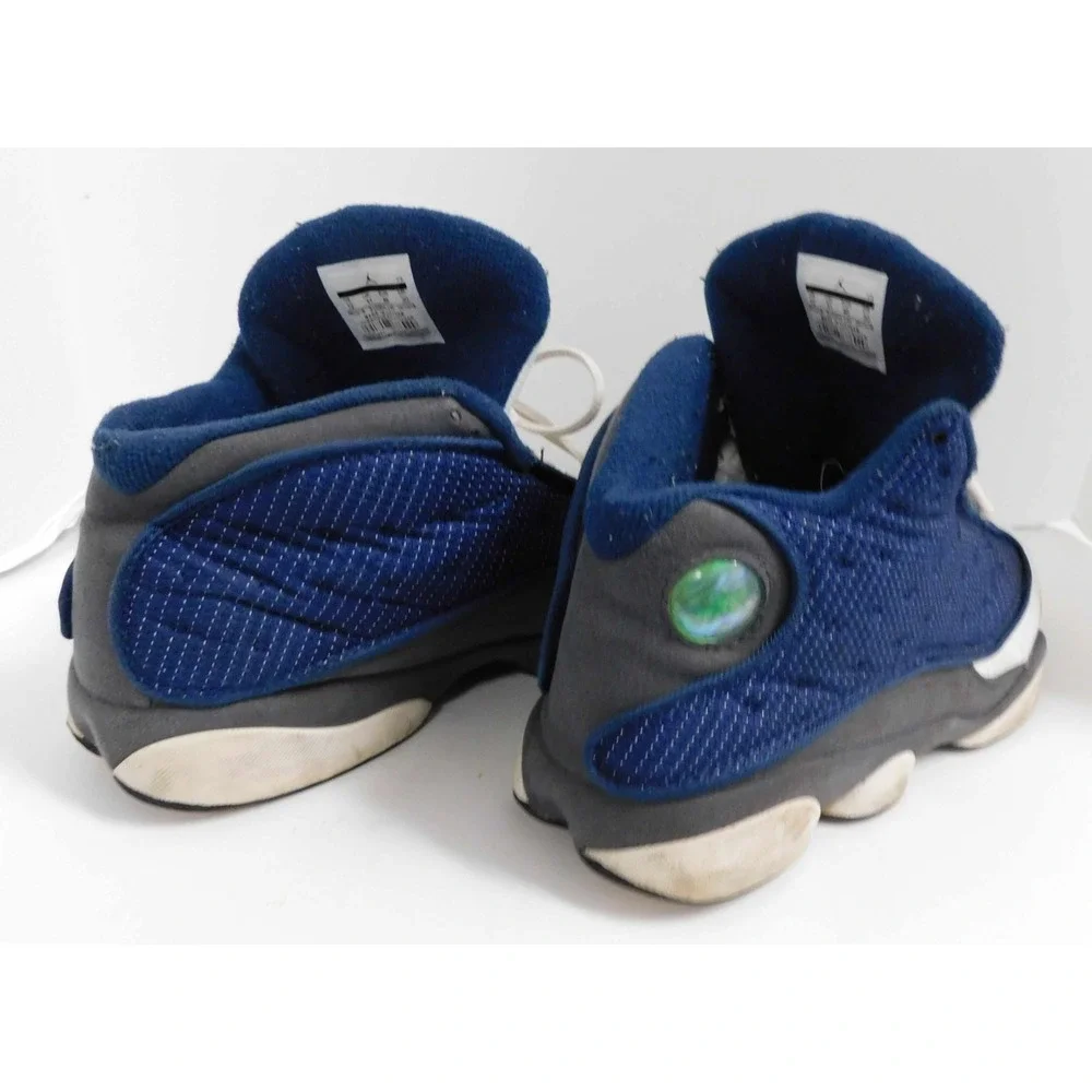Air Jordan 13 Retro‎ Flint High Top Men's Sneakers White/Blue 310004-140 sz 12